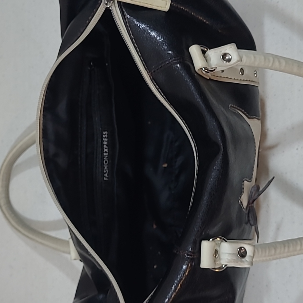 Fashion express vintage kitty hand bag real leather! - Picture 7 of 7